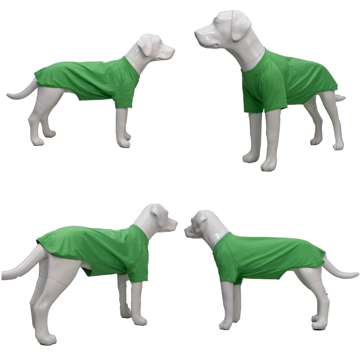 Lovelonglong-dog-costume-basic-blank-green-front vivid color for brighter outings.