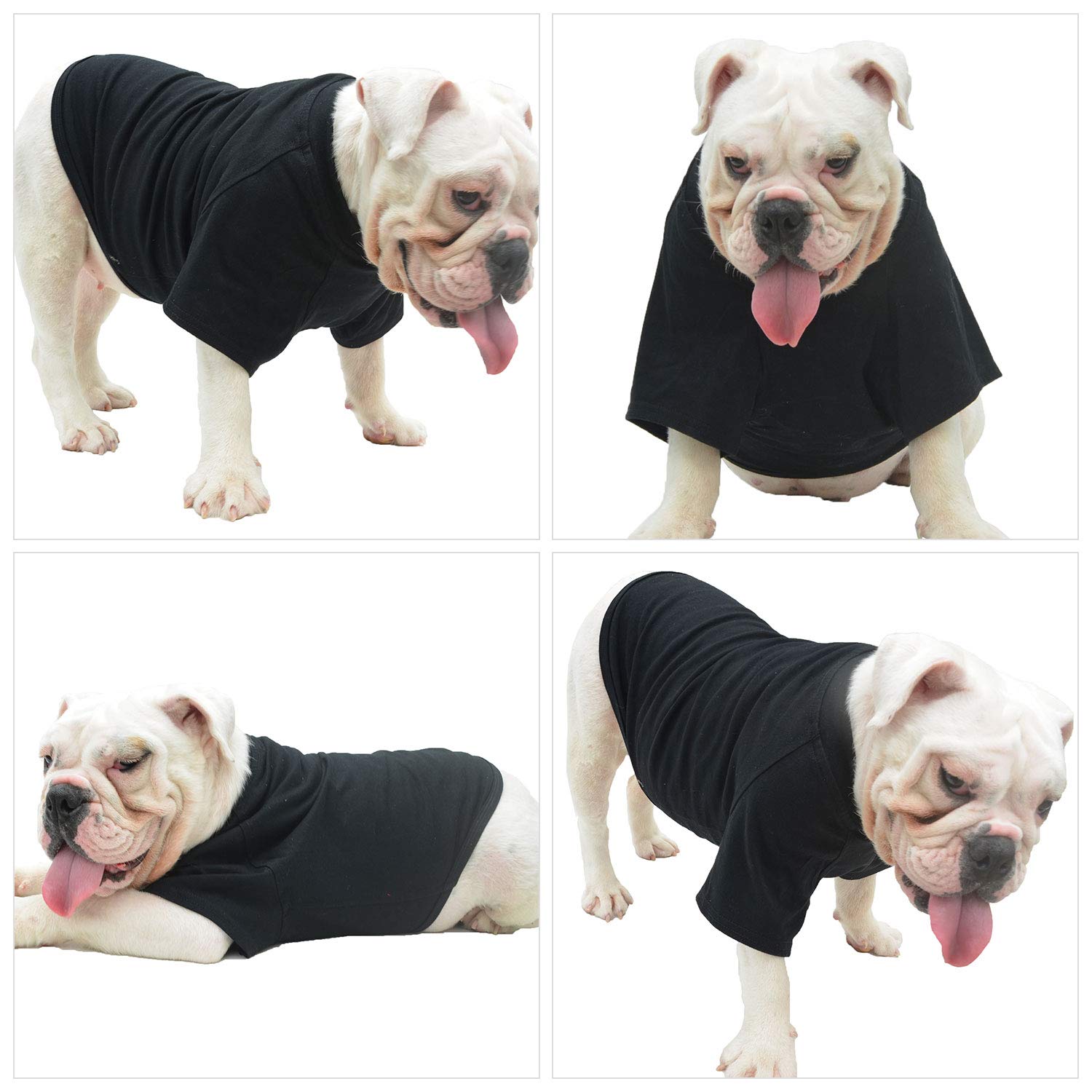 Lovelonglong pet t-shirt close-up stitching detail highlighting durability.