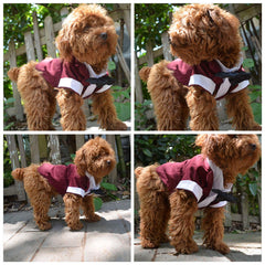 Lovelonglong pet tuxedo back closure shows easy on/off for quick dressing.
