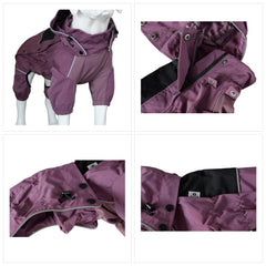 Lovelonglong raincoat rear view shows full-body coverage for wet weather