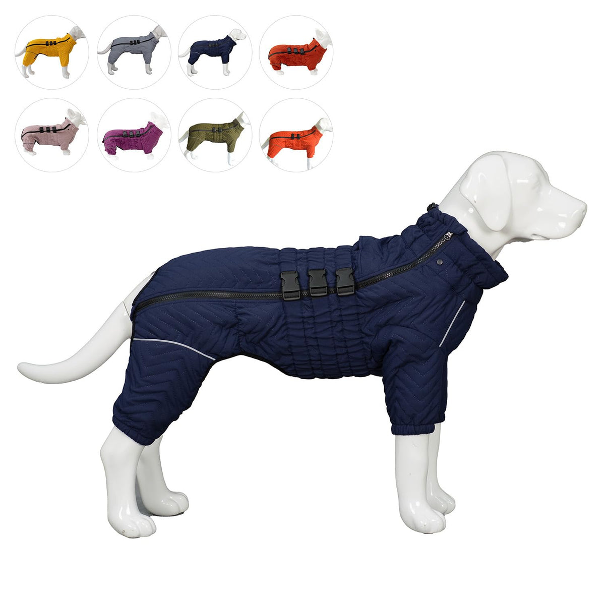 Lovelonglong Warm Dog Coat back length 16.5 inches for snug winter coverage