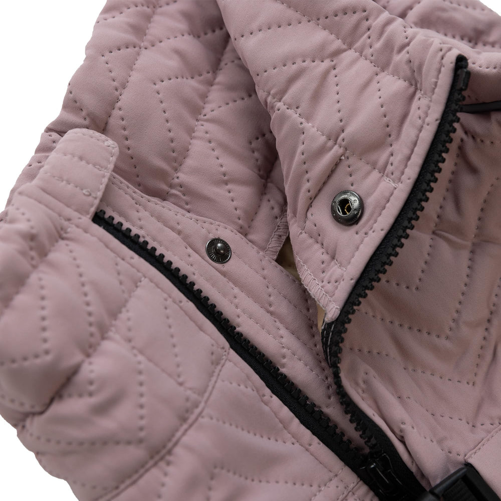 Lovelonglong warm dog coat lotus pink DL chest measurement compatible fit