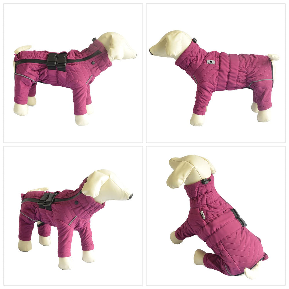 Lovelonglong Warm Dog Coat reflective strip boosts nighttime visibility
