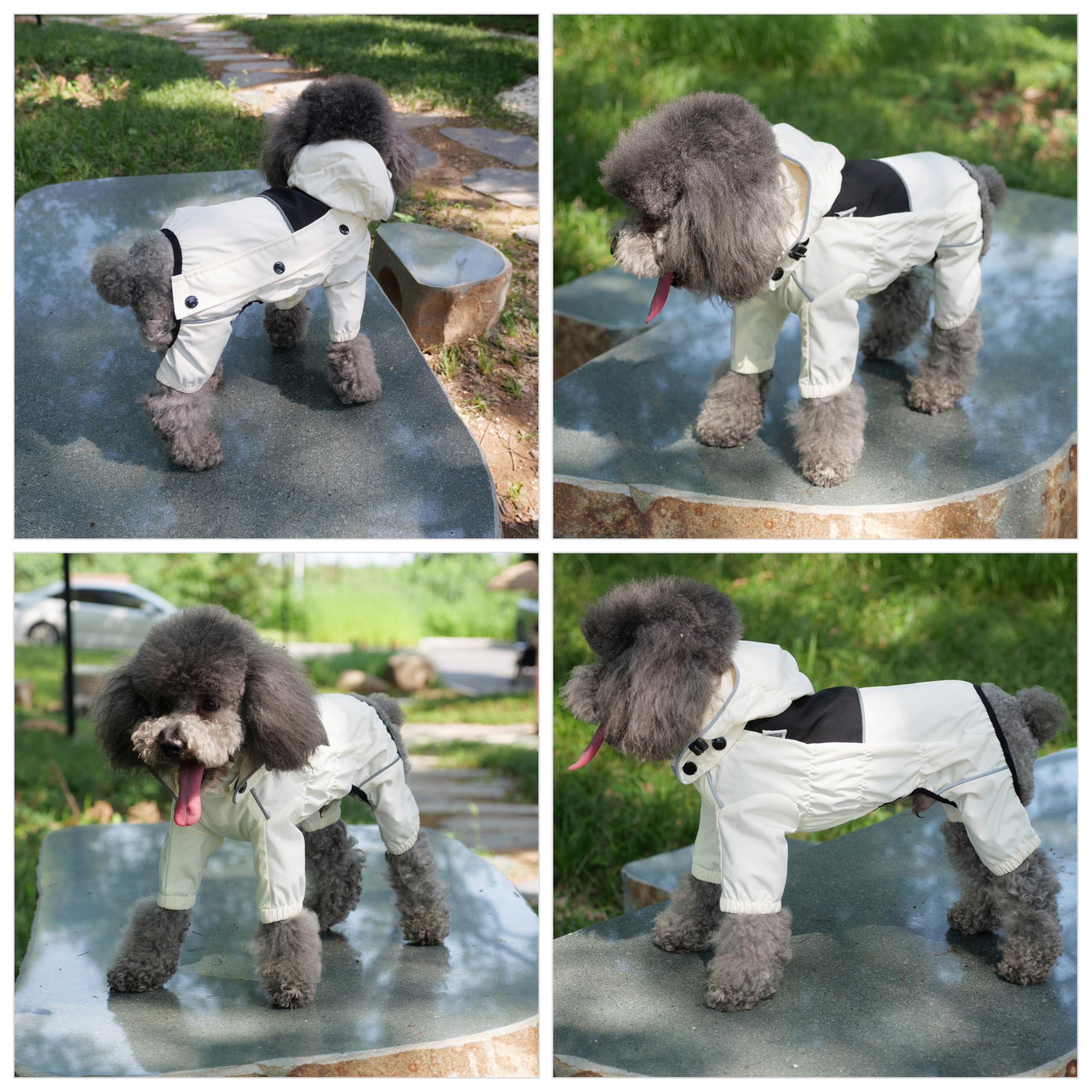 Lovelonglong elastic chest fit on a dog for snug, comfortable wear.