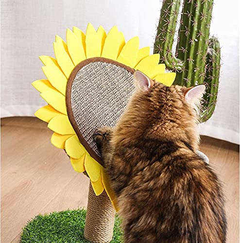 Lovely Caves artificial grass base provides a playful lounging area after scratching.