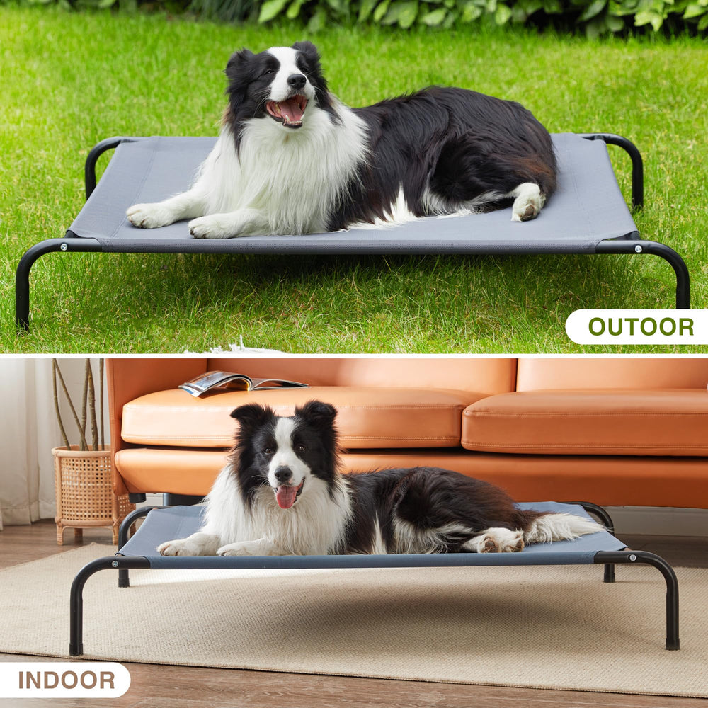 Love's cabin 48-inch dimensions; ample space for big dogs to stretch.