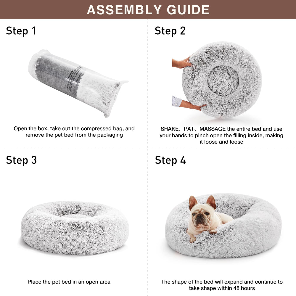 Love's cabin bed size guide for 24-inch option helps match pets up to 25 pounds.