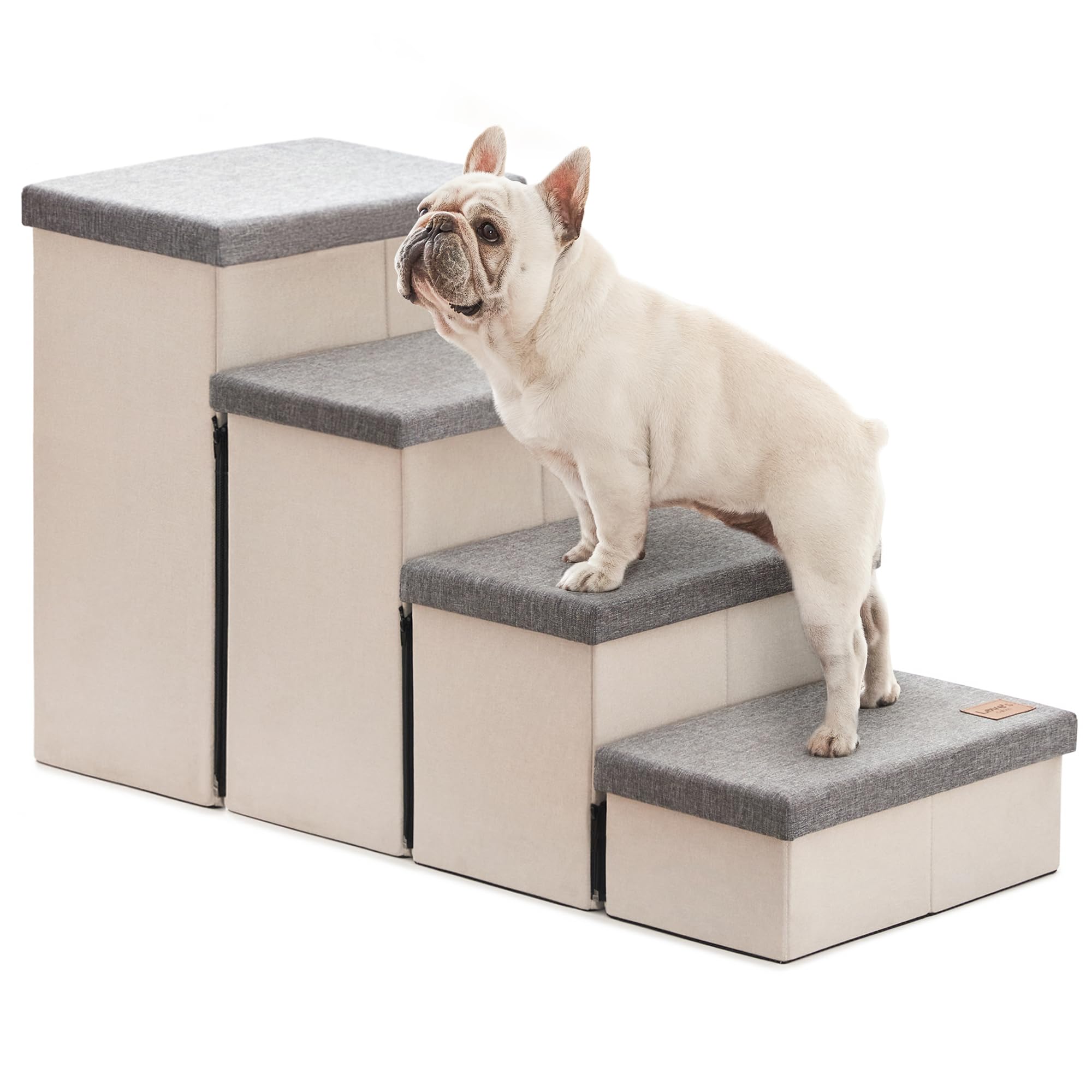 Love's cabin dog stairs assembly-video shows quick setup for pet owners