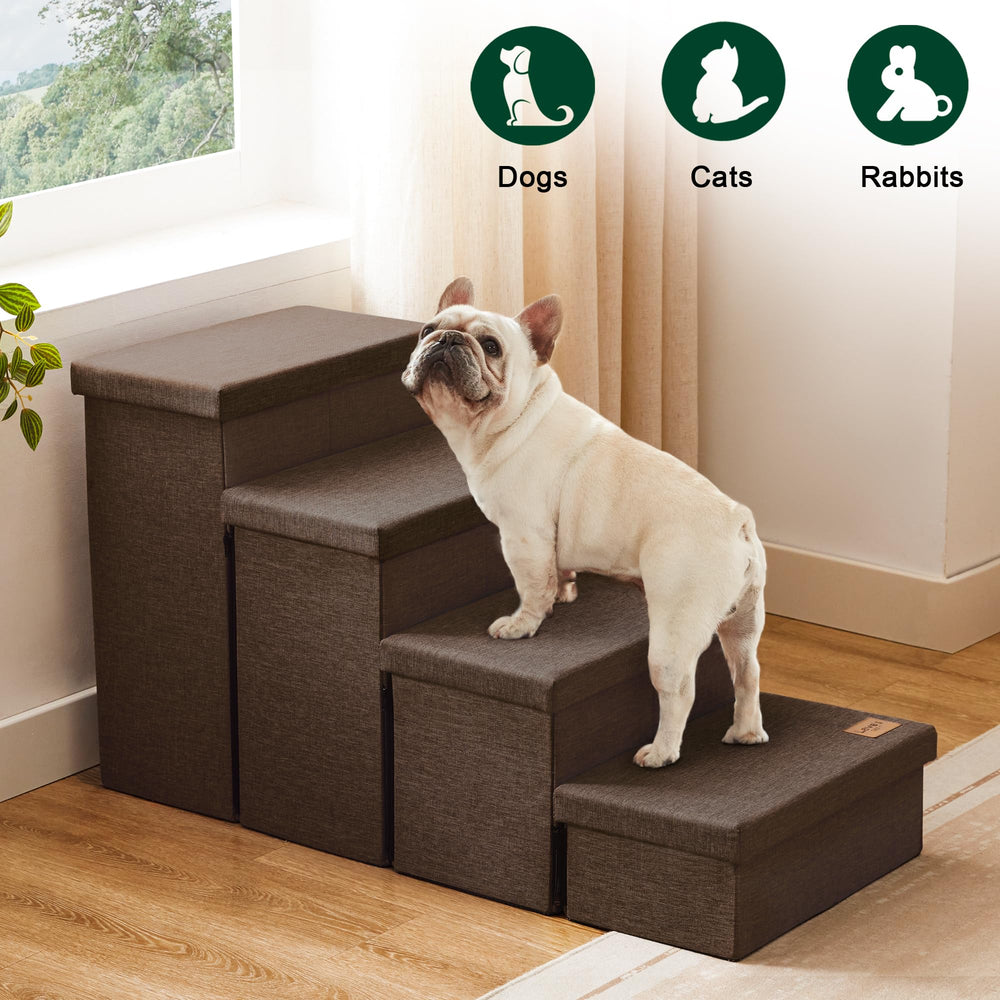 Love's cabin dog stairs coffee anti-slip-bottom ensures secure placement during use