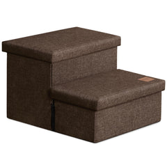 Love's cabin dog stairs storage assembly video demonstrates quick setup.