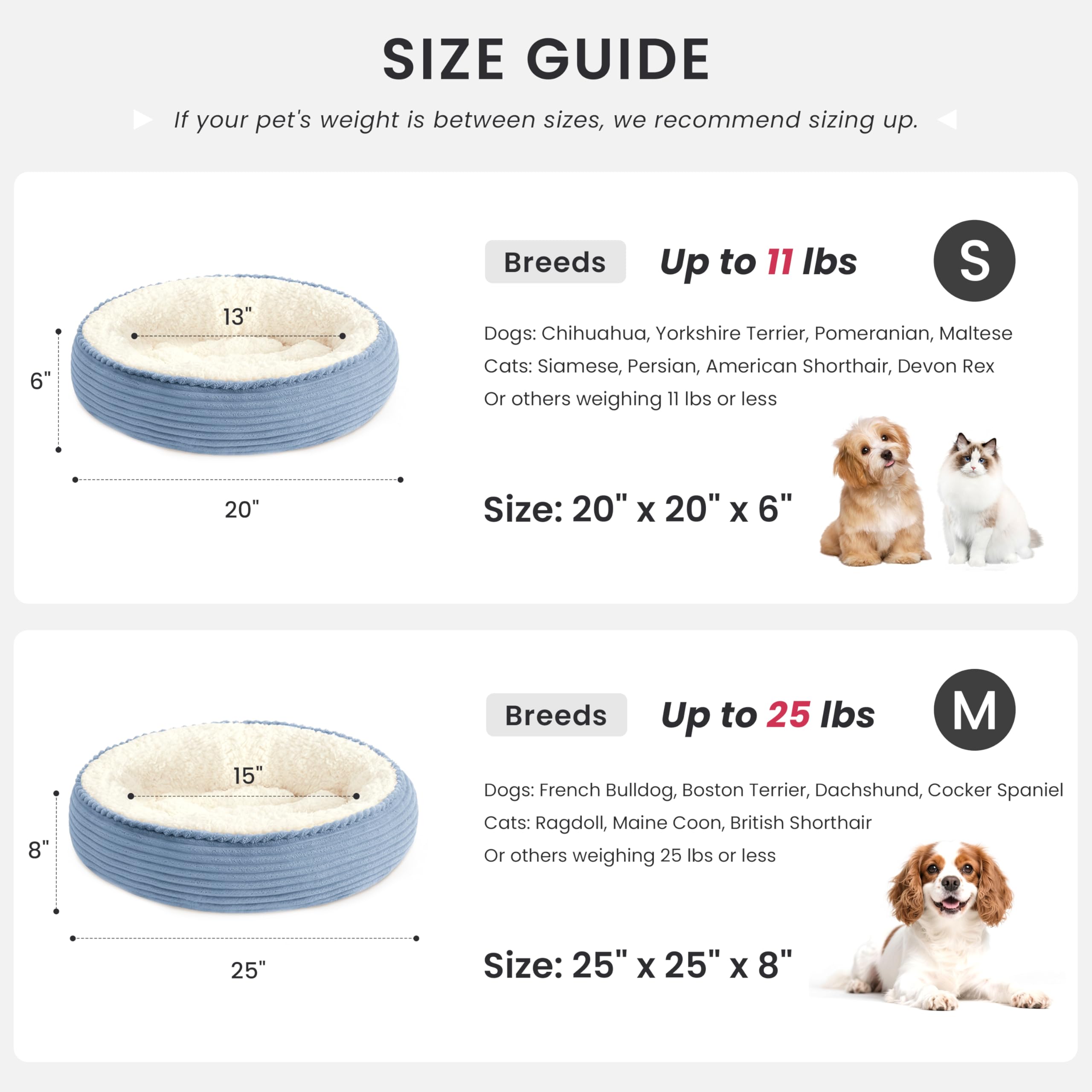 Love's cabin donut bed close-up highlighting non-slip bottom for stable rest