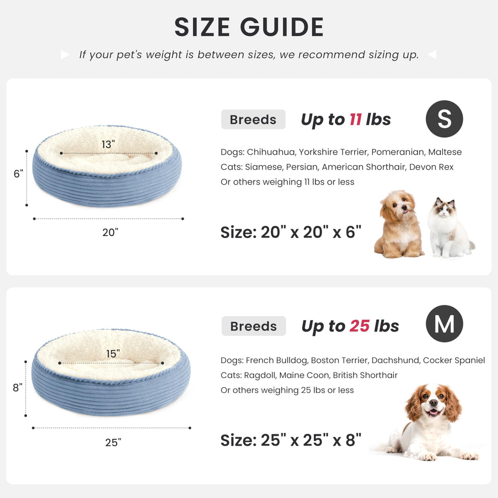 Love's cabin donut bed close-up highlighting non-slip bottom for stable rest