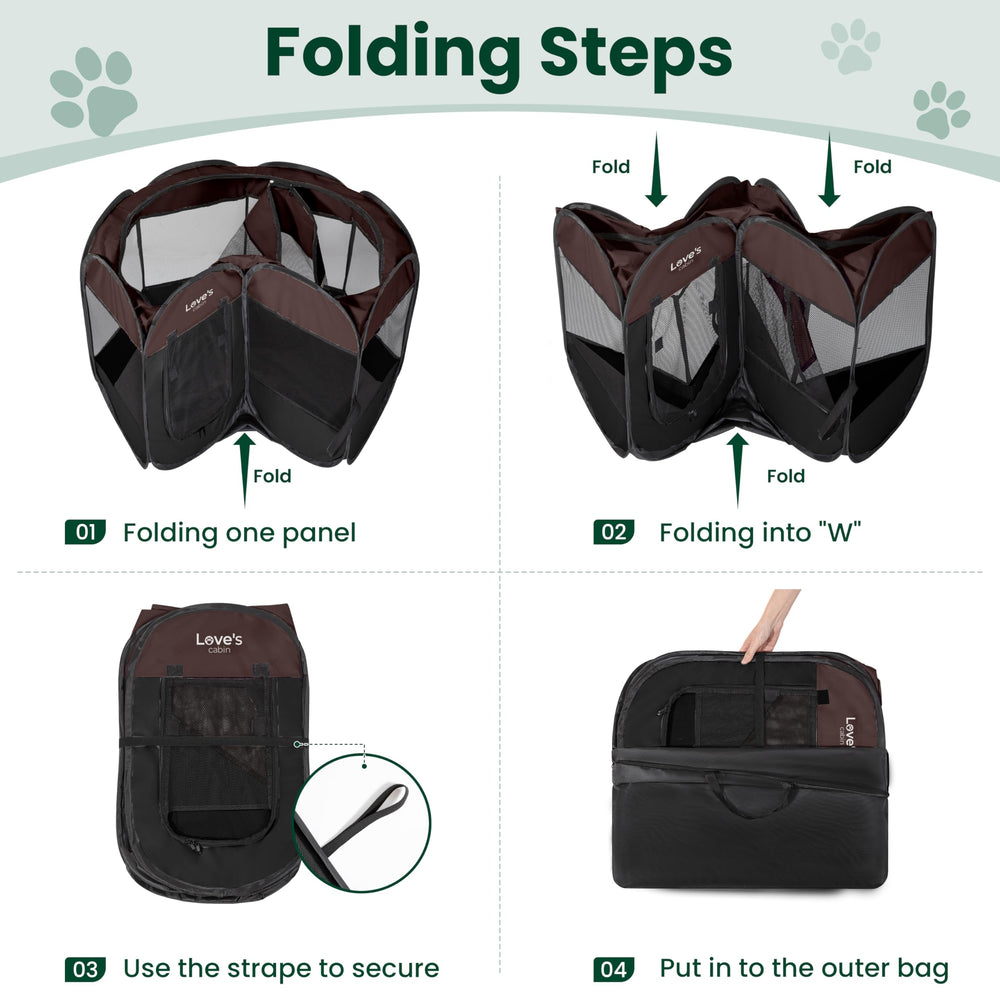 Love's cabin durable 600D fabric and mesh for airflow.