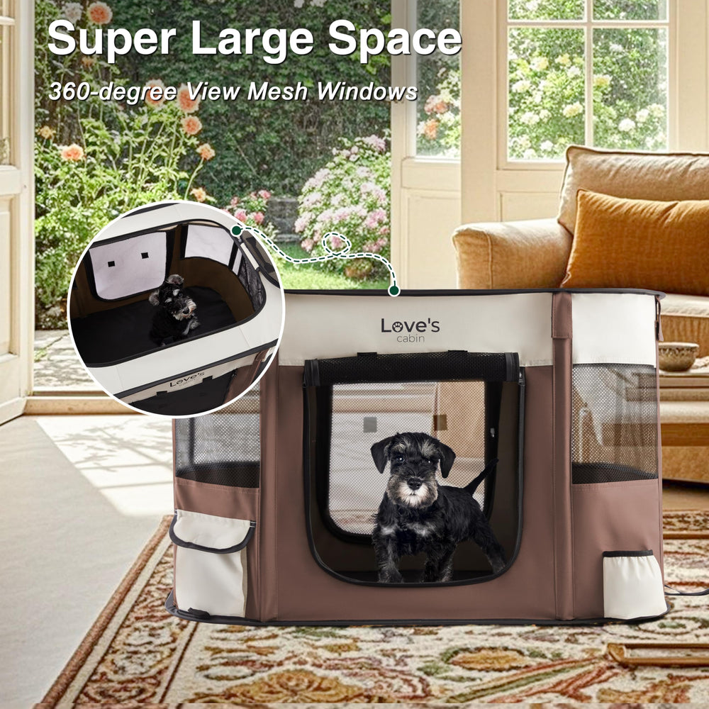 Love's cabin Easy-clean design helps quick maintenance after play sessions.