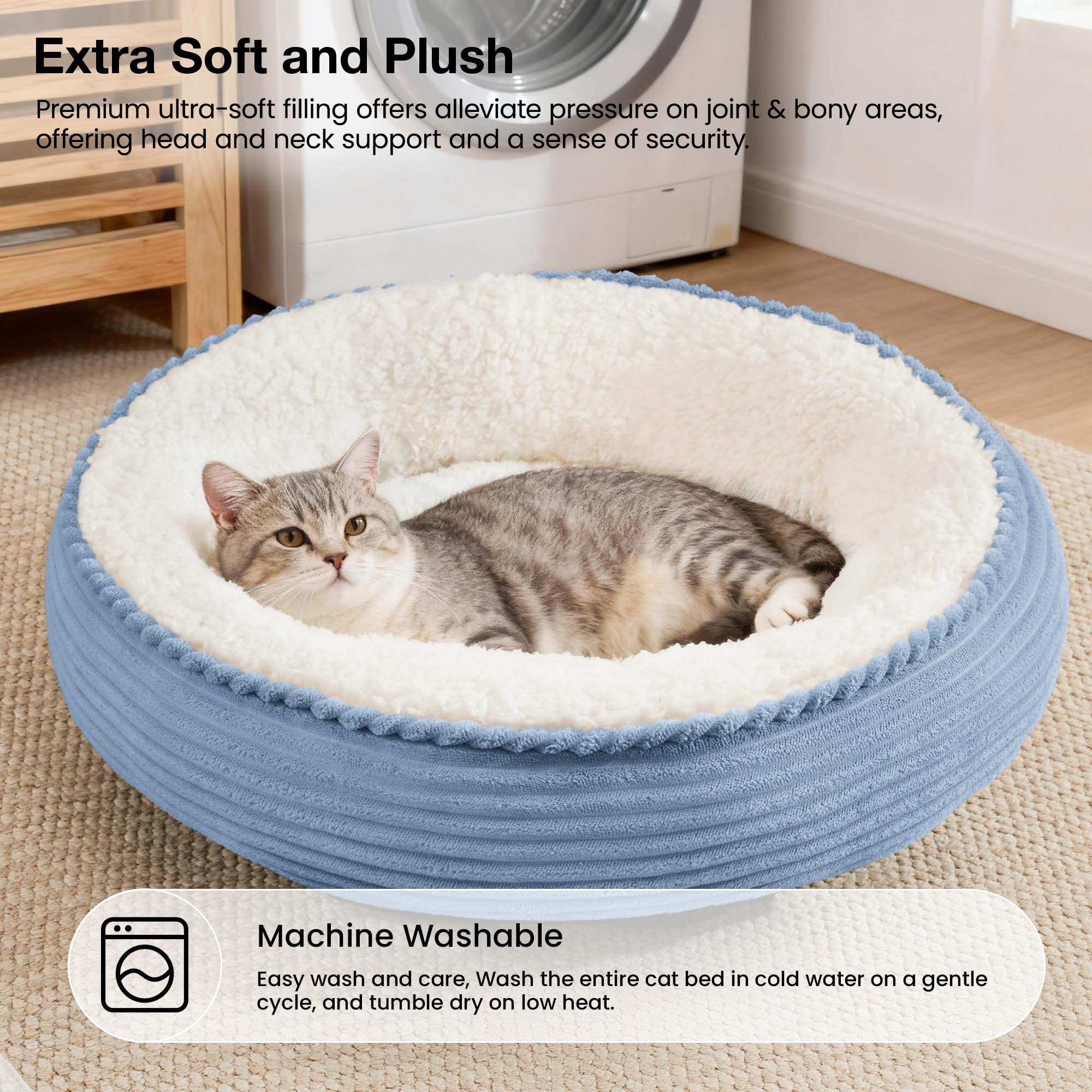 Love's cabin machine washable bed for quick, simple cleaning
