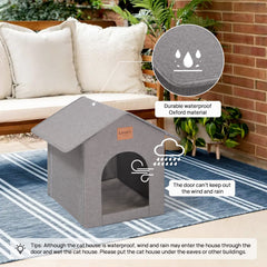 Love's cabin entry view showcases easy access for indoor and outdoor cats