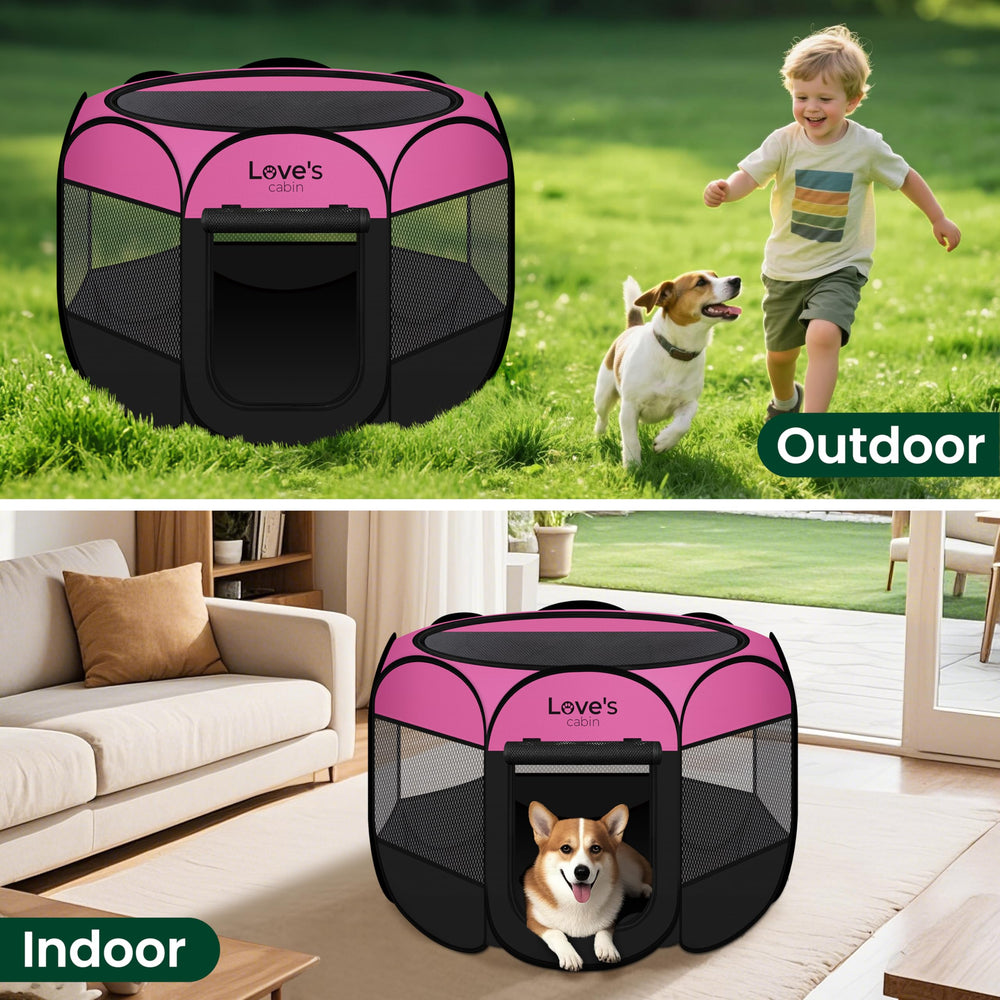 Love's cabin playpen indoor-outdoor versatility for home or yard