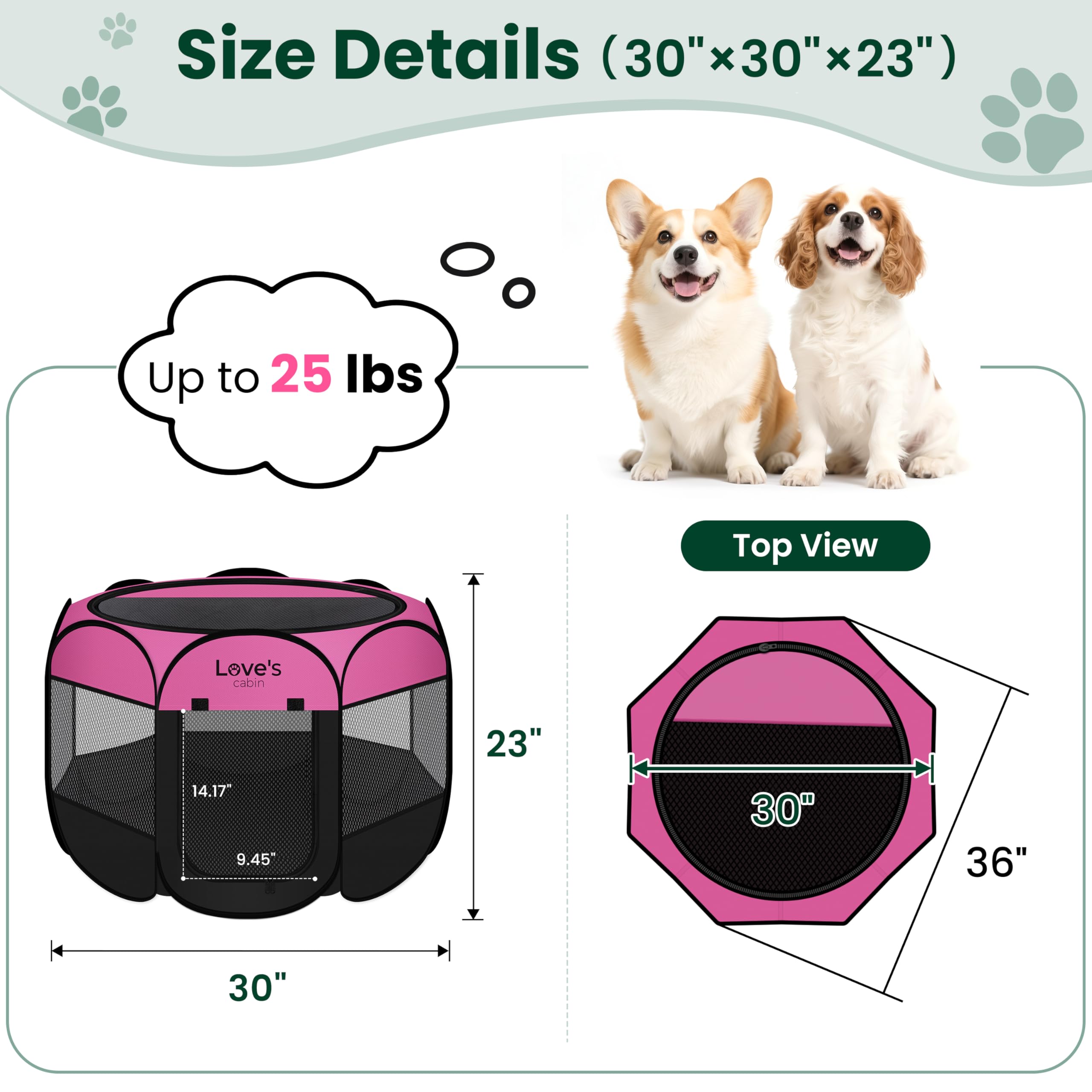 Love's cabin playpen removable zipper top offers shade and versatility