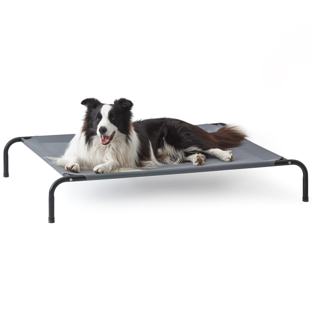 Love's cabin portable dog cot; ideal for travel, camping, or BBQ trips.