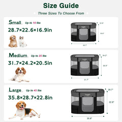 Love's cabin portable dog kennel with carrying case ready for travel and outdoor use.