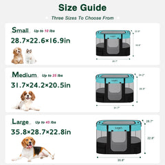 Love's cabin portable pet playpen with carrying case for easy travel setup
