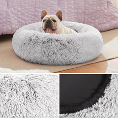 Love's cabin premium faux shag fur bed delivers soft warmth for restful naps.