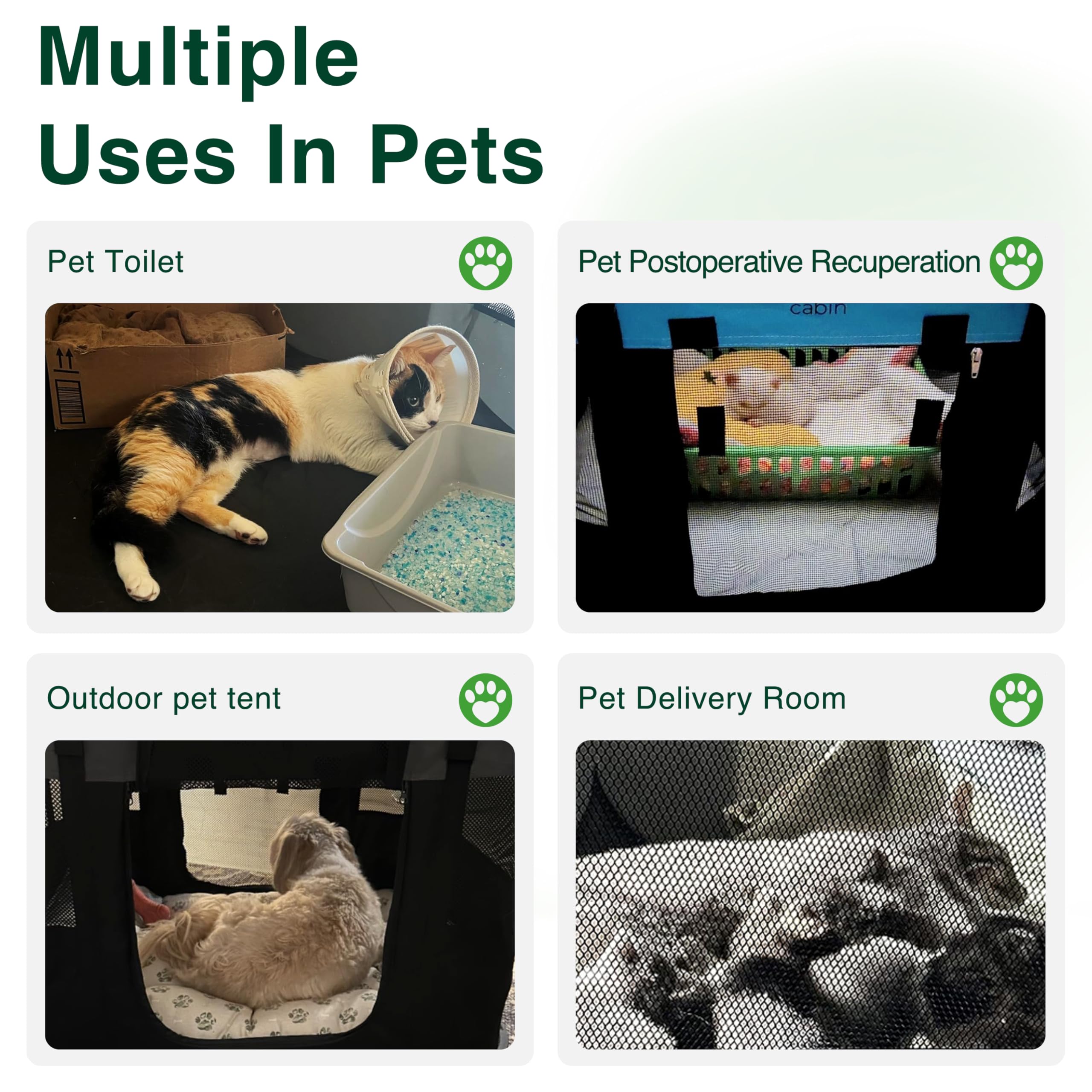 Love's cabin puppy playpen in indoor-outdoor use at home and outdoors