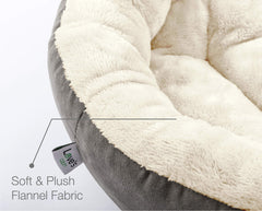 Love's cabin round-donut-bed interior filling demonstrates extra loft for support