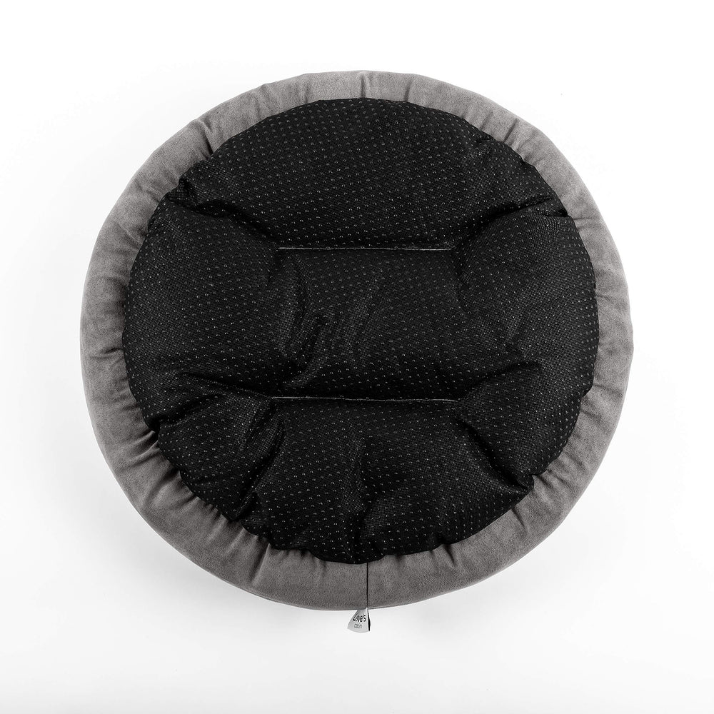 Love's cabin round-donut-bed machine-washable is easy to clean and reuse