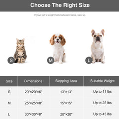 Love's cabin 20-inch bed designed for cats, small dogs up to 15 lbs.
