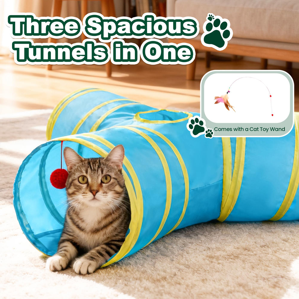 Love's cabin tunel gato con estructura de acero resistente para juegos intensos.