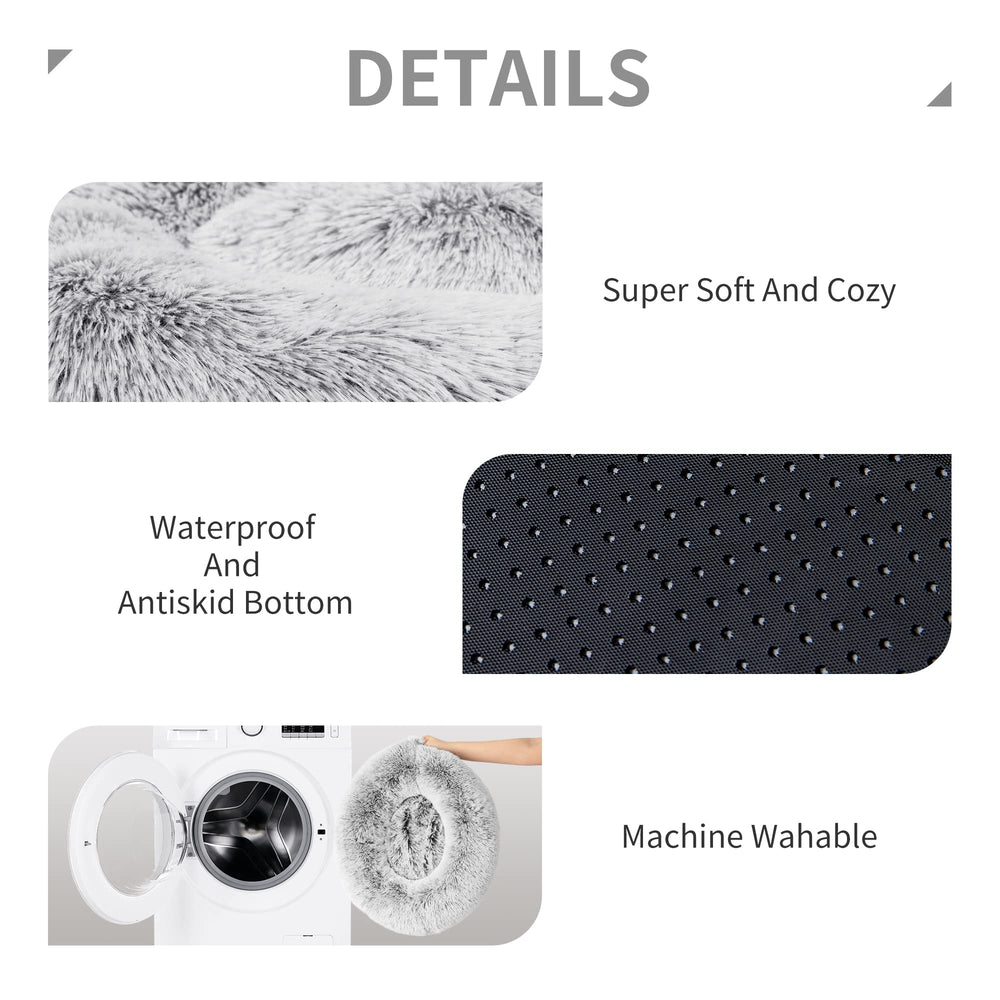 Love's cabin washable pet bed demonstrates easy machine washing care.