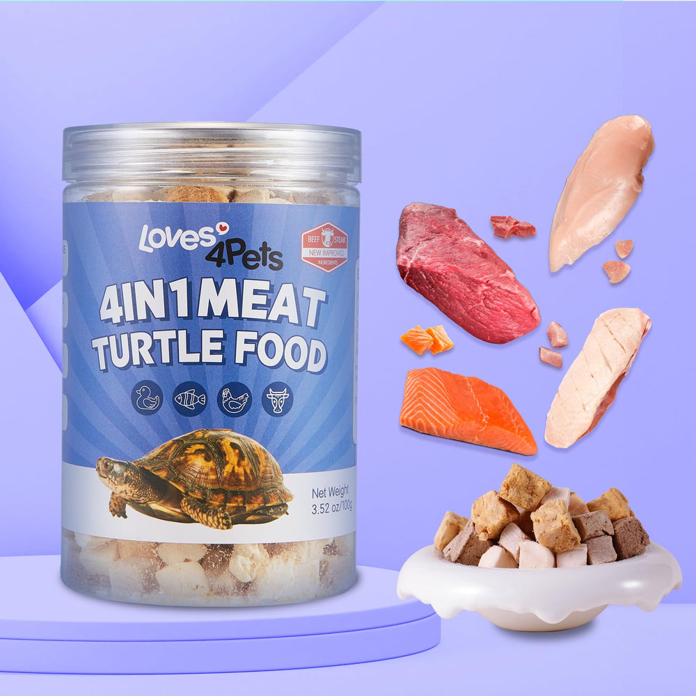 Loves4Pets freeze-dried turtle food cat and dog-use image for versatility