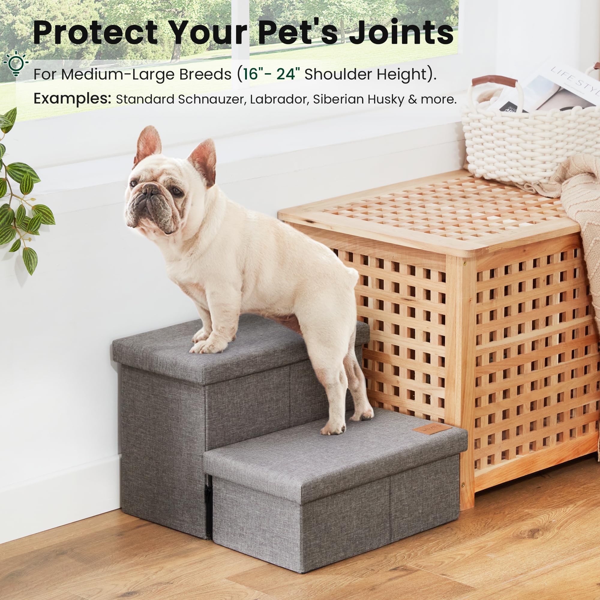 Love's cabin 150-lb capacity suitable for dogs and cats.