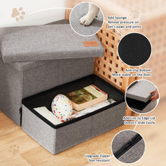 Love's cabin 2-step dog stairs provide stable climbs for small to large dogs.