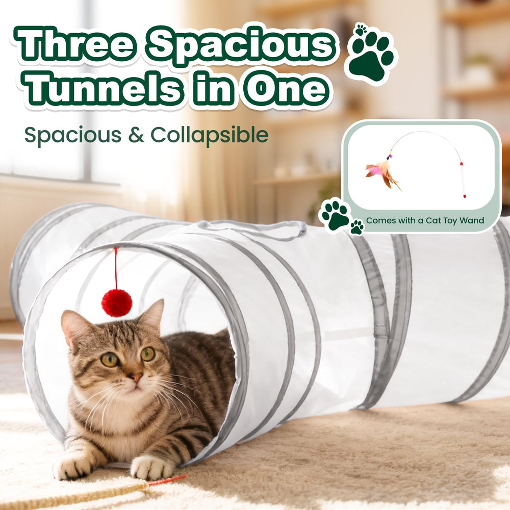 Love's cabin cat tunnel extended three tunnels for expanded play