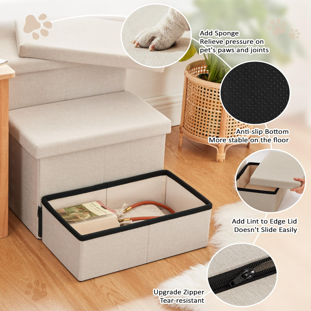 Love's cabin dog stairs assembly video included for quick setup