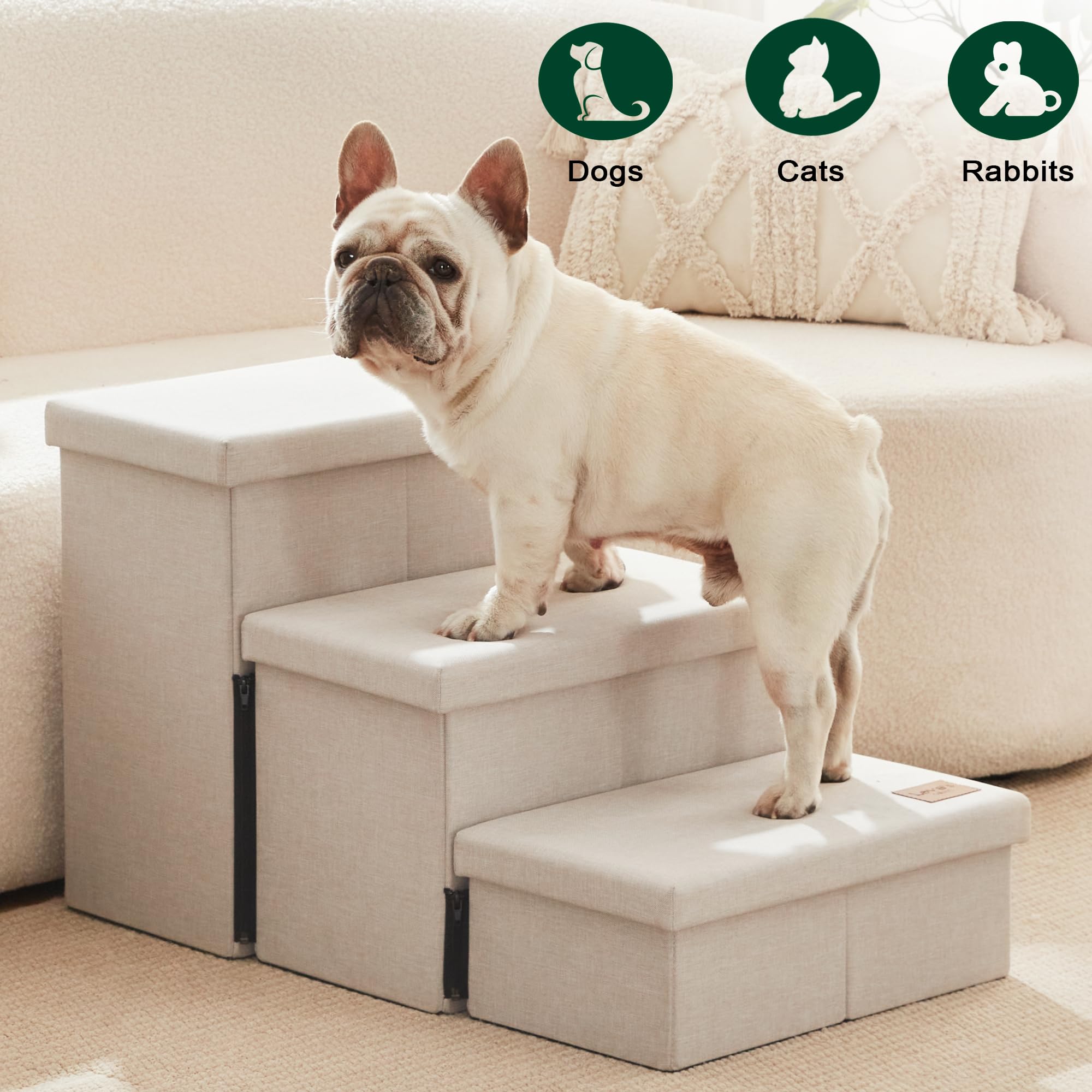 Love's cabin dog stairs durable 200 lb capacity for pets
