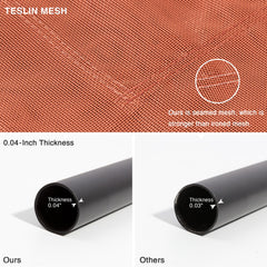 Love's cabin cooling dog bed mesh close-up showing airflow