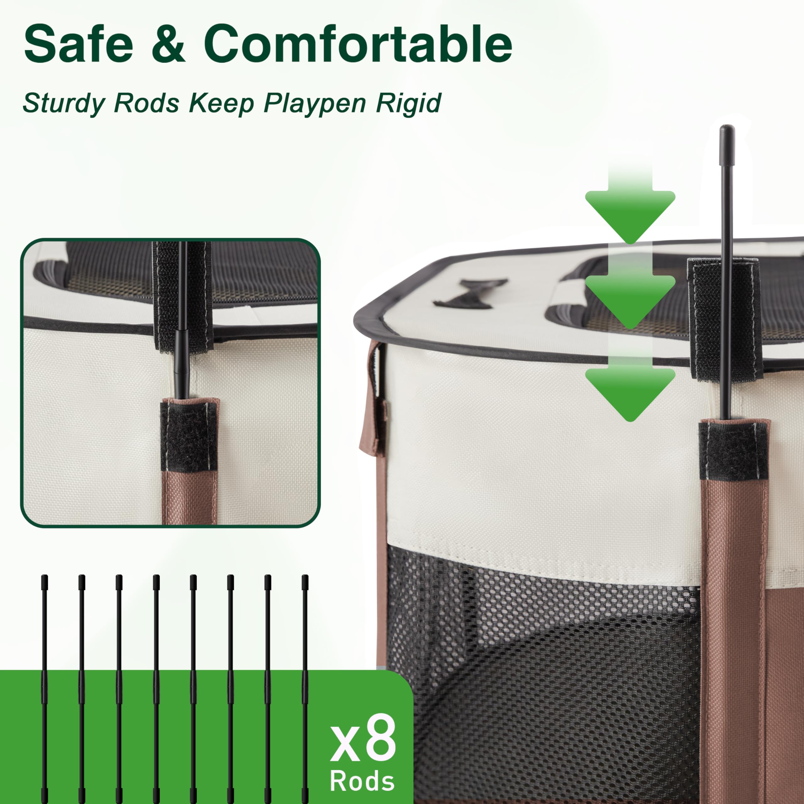 Love's cabin fold-flat design for compact storage when not in use.