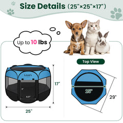 Love's cabin small-dog-size 25x25x17 fits tiny pets safely