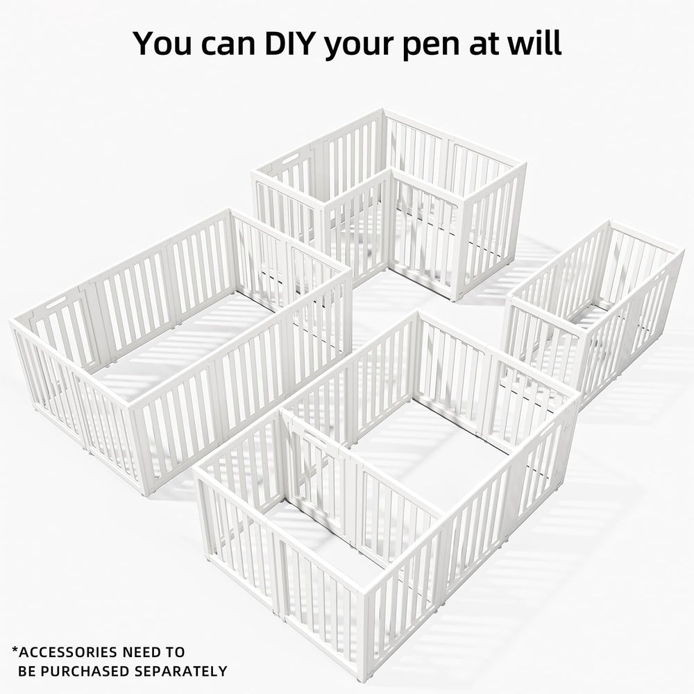 LoveTail Clear Dog Play Pen easy-clean panels simplify maintenance