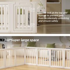 LoveTail Clear Dog Play Pen supports multi-sided configurations for adaptable layouts