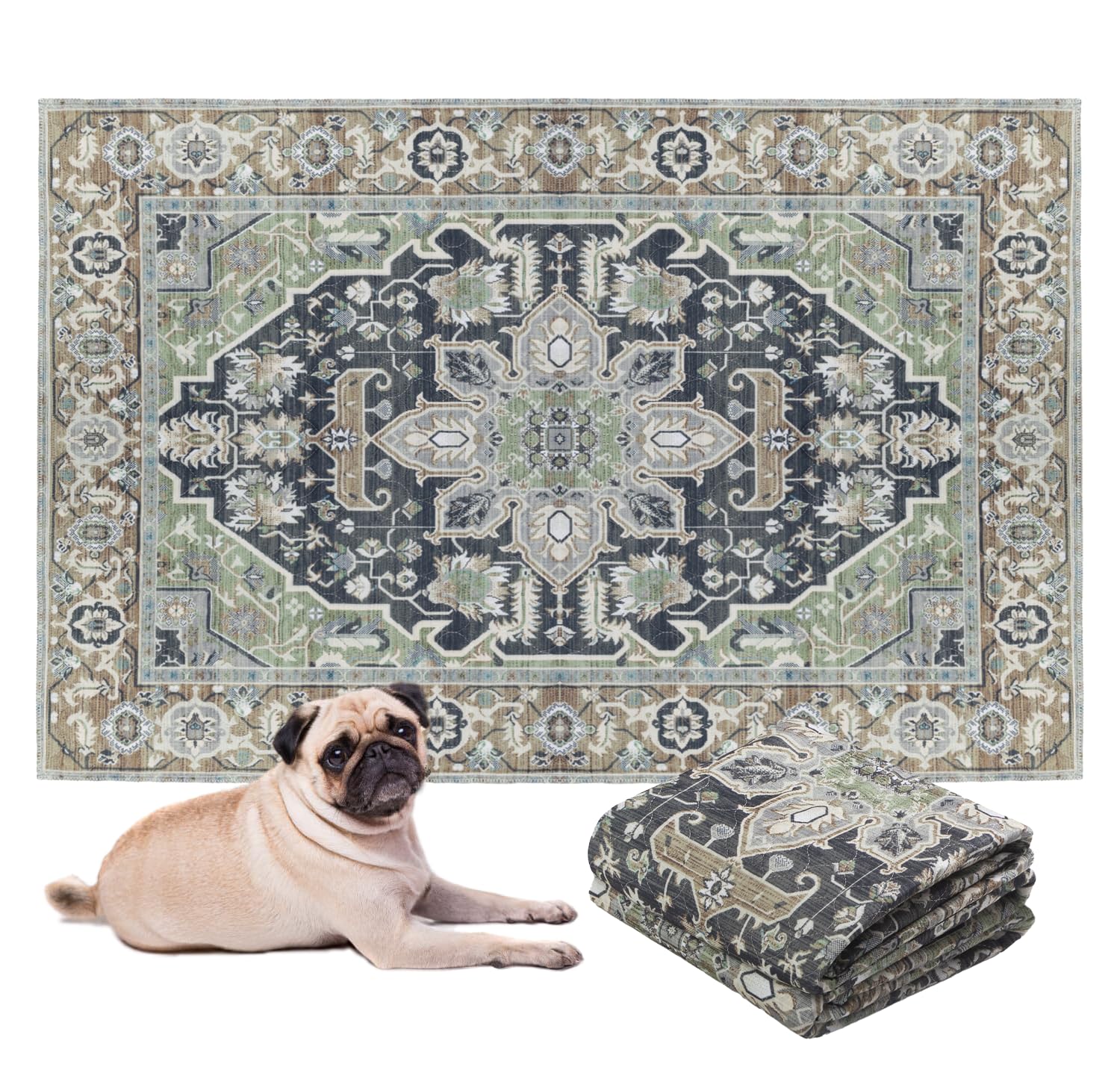 LOVEWAG decorative-floor-mat pee pad blends style with practical protection.