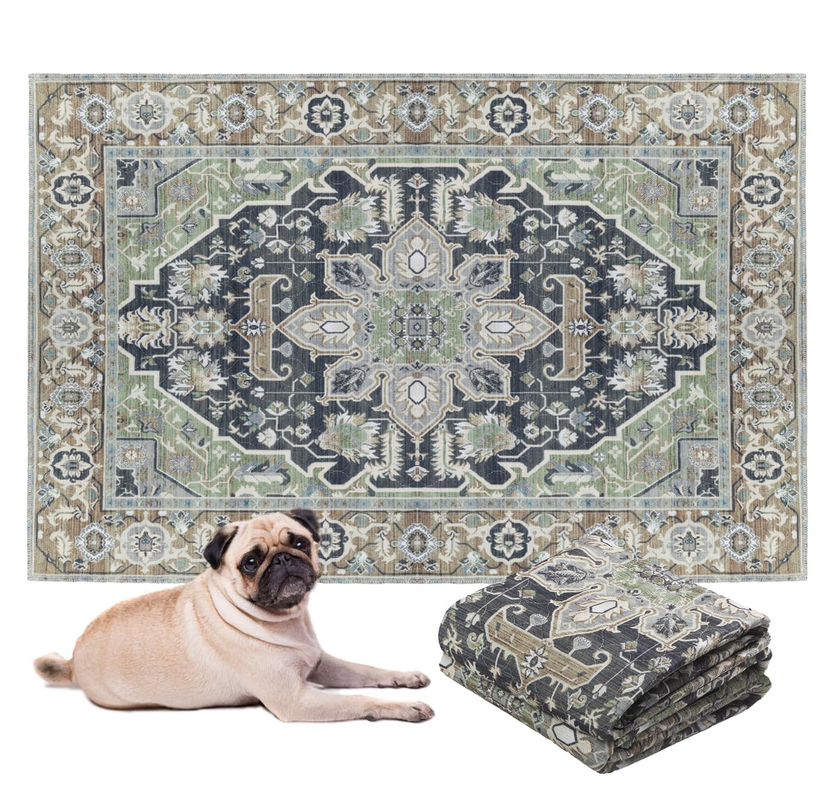 LOVEWAG decorative-floor-mat pee pad blends style with practical protection.