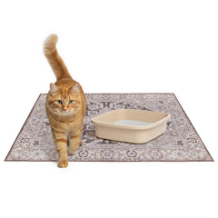 Lovewag Pets cat litter mat 2-pack large 36x48 traps litter for cleaner floors