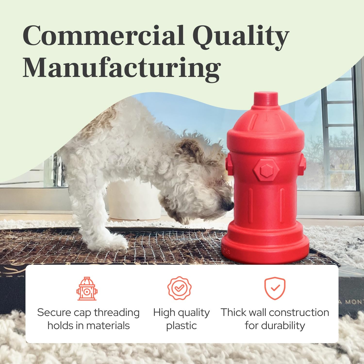 Lovewag Pets fire hydrant 8x14 durable plastic for daily training durability.