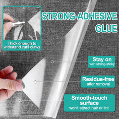 Lovinch flexible couch guard curves along furniture edges for seamless protection.