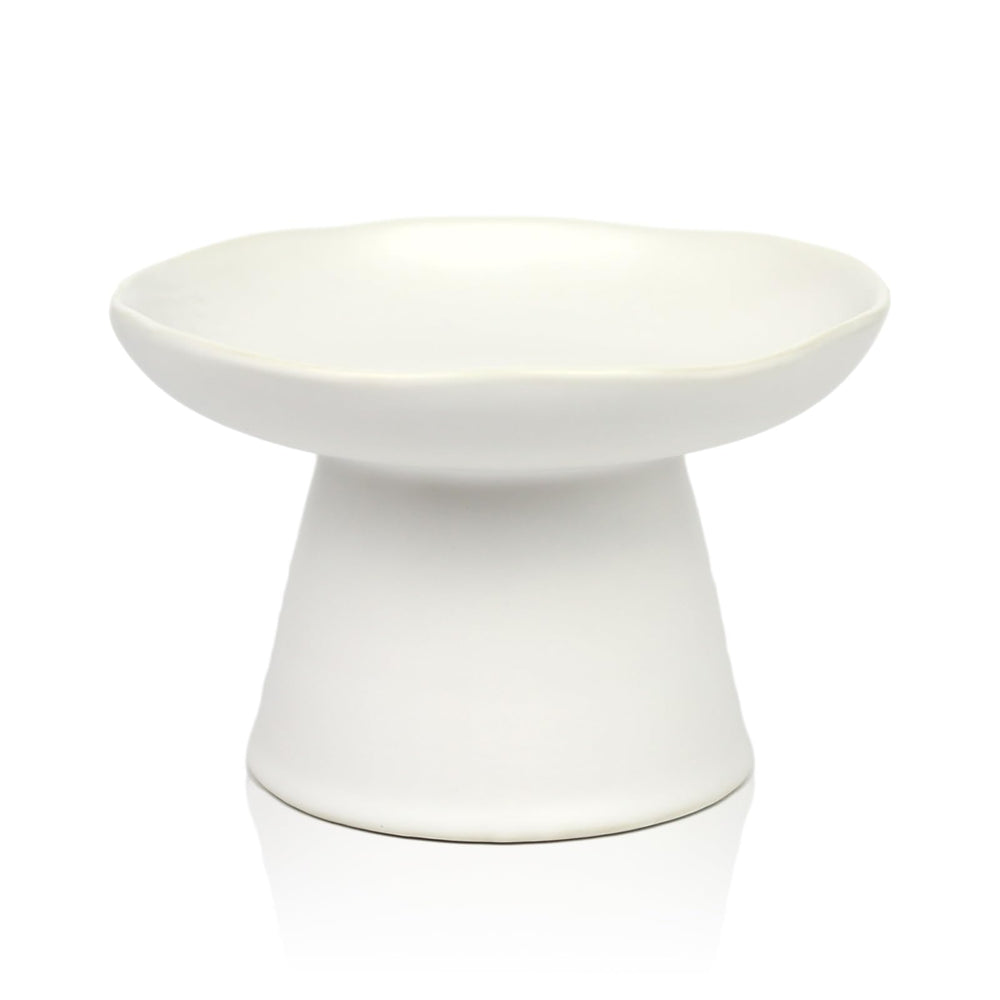LOVINFURBABY raised cat bowl front view shows elevated feeding for comfortable meals