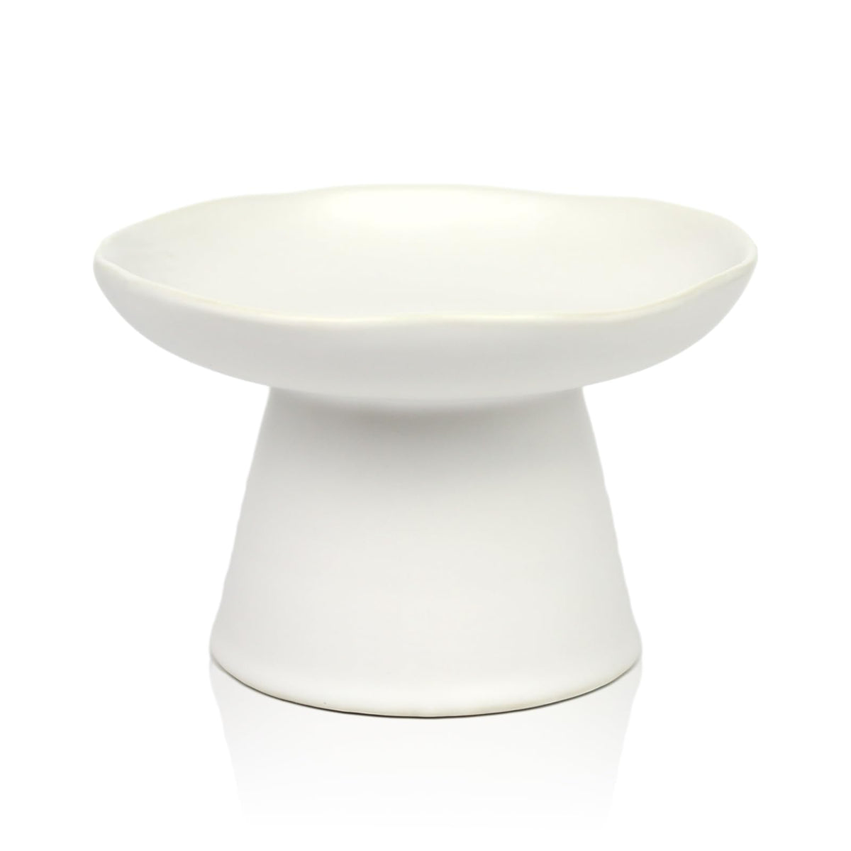LOVINFURBABY raised cat bowl front view shows elevated feeding for comfortable meals